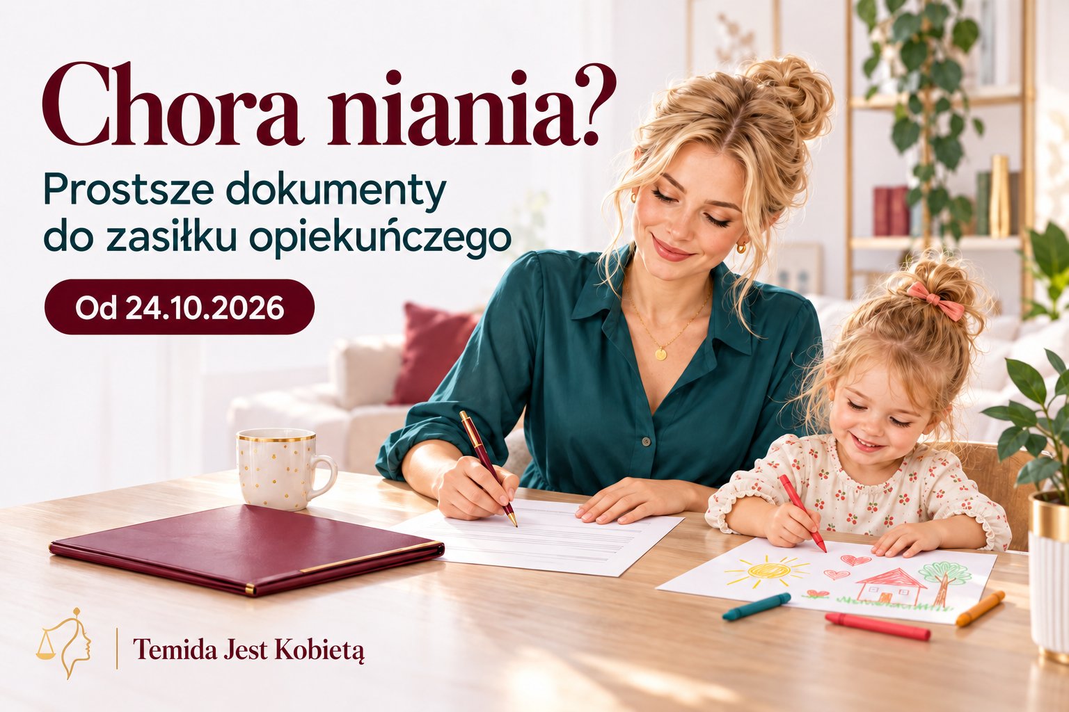 Chora niania – dokumenty do zasiłku opiekuńczego ZUS od 24.10.2026