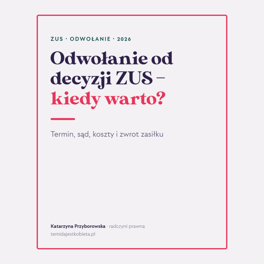 Odwołanie od decyzji ZUS – kiedy warto je złożyć