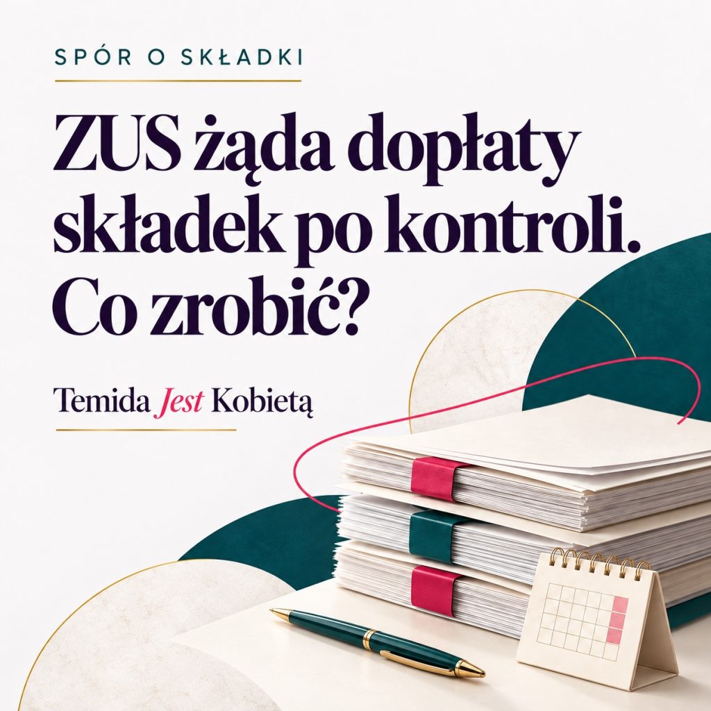 ZUS żąda dopłaty składek po kontroli — co zrobić? Dokumenty i kalendarz.